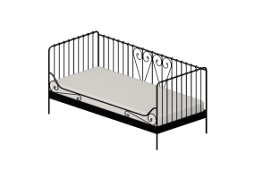 3D Betten und Nachttische - Single bed - Ikea - Meldal