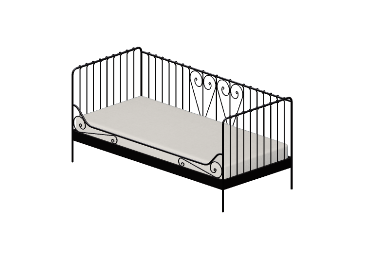 3D Betten und Nachttische - Single bed - Ikea - Meldal -... 3D Betten und Nachttische - Single bed - Ikea - Meldal -...