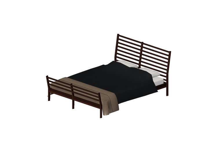 Beds and Side Cabinets 3D - King-size bed - Ikea - Sorum -... Beds and Side Cabinets 3D - King-size bed - Ikea - Sorum -...