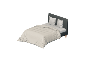 3D Betten und Nachttische - Doppelbett - Ikea - Idanӓs