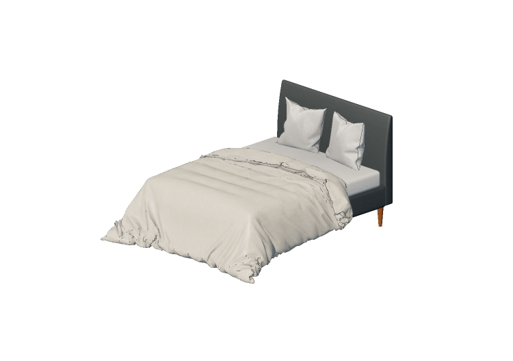 Beds and Side Cabinets 3D - Kingsize bed - Ikea - Idanӓs -... Beds and Side Cabinets 3D - Kingsize bed - Ikea - Idanӓs -...