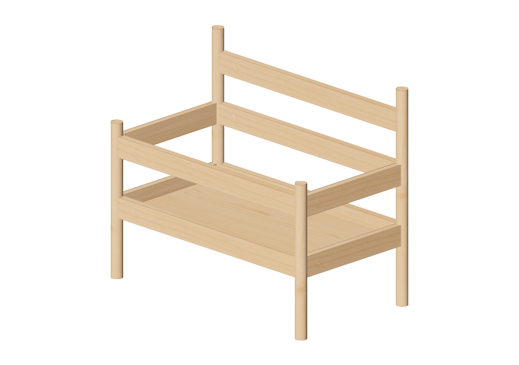 Armadi 3D - Espositore per libri in legno - Ikea - Flisat -... Armadi 3D - Espositore per libri in legno - Ikea - Flisat -...