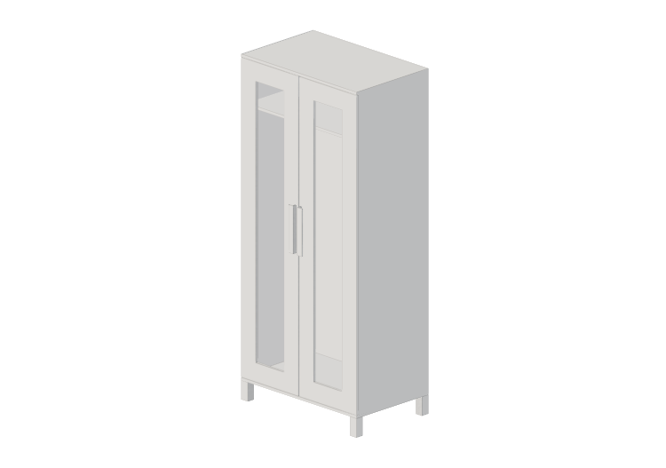 Armários 3D - Armário de madeira envernizada - Ikea -... Armários 3D - Armário de madeira envernizada - Ikea -...