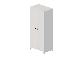 Arm&aacute;rios 3D - Arm&aacute;rio de madeira envernizada - Ikea - Hensvik