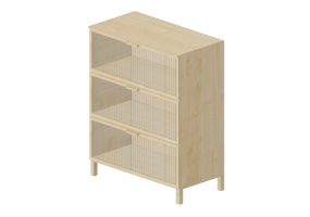 Arm&aacute;rios 3D - C&ocirc;moda de madeira - Ikea - Aneboda