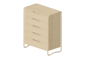 Armoires 3D - Commode en bois - Ikea - Anes