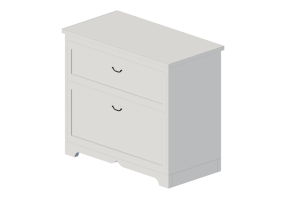 Arm&aacute;rios 3D - C&ocirc;moda de madeira envernizada - Ikea - Aspelund