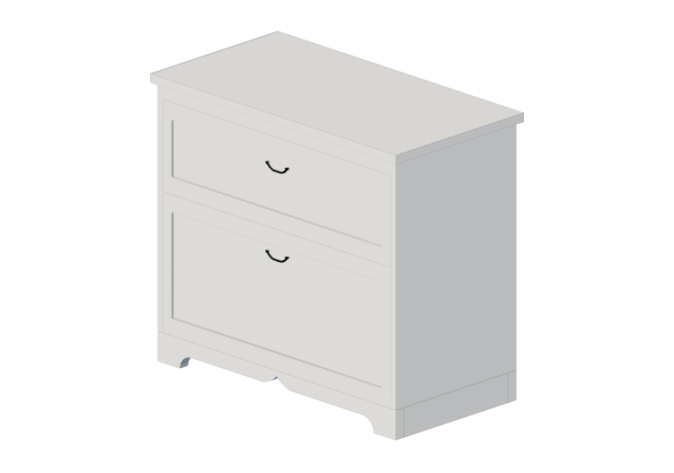 Armários 3D - Cômoda de madeira envernizada - Ikea -... Armários 3D - Cômoda de madeira envernizada - Ikea -...