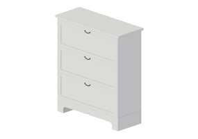 3D Schr&auml;nke und Kommoden - Kommode aus lackiertem Holz - Ikea - Aspelund