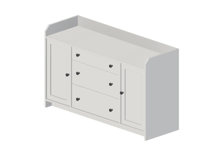 Armarios y Cómodas 3D - Cómoda de madera lacada - Ikea -... Armarios y Cómodas 3D - Cómoda de madera lacada - Ikea -...