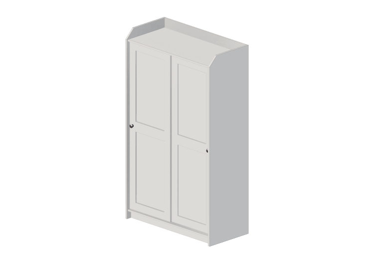 Armários 3D - Armário de madeira envernizada - Ikea - Hauga... Armários 3D - Armário de madeira envernizada - Ikea - Hauga...