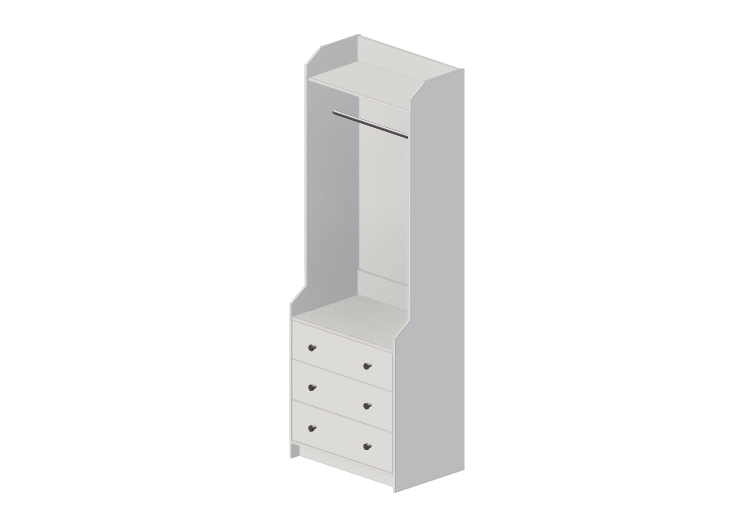 Armadi 3D - Armadio in legno laccato - Ikea - Hauga - IKEA Armadi 3D - Armadio in legno laccato - Ikea - Hauga - IKEA