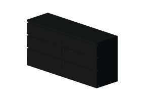 Armadi 3D - Cassettiera in legno laccato - Ikea - Malm
