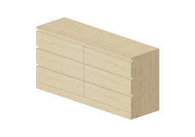 Armadi 3D - Cassettiera in legno - Ikea - Malm