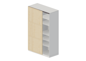 Armoires 3D - Armoire en bois laqu&eacute; - Ikea - Pax