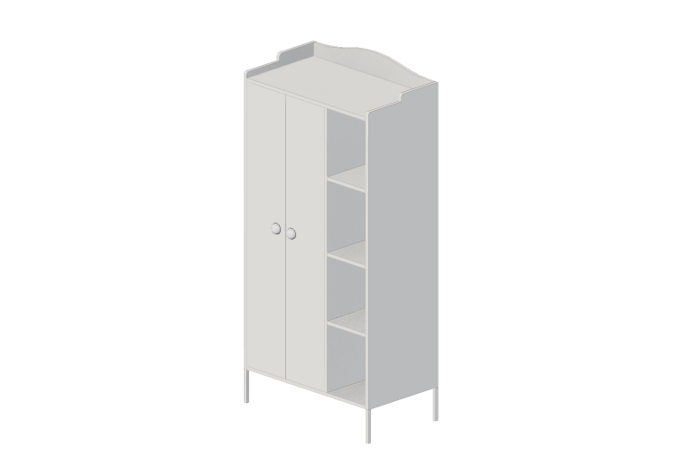 Armoires 3D - Armoire en bois laqué - Ikea - Trogen - IKEA Armoires 3D - Armoire en bois laqué - Ikea - Trogen - IKEA