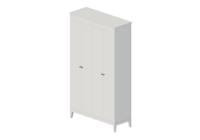 Armoires 3D - Armoir en bois laqu&eacute; - Ikea - Idanӓs