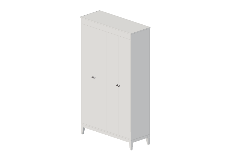 Armoires 3D - Armoir en bois laqué - Ikea - Idanӓs - IKEA Armoires 3D - Armoir en bois laqué - Ikea - Idanӓs - IKEA