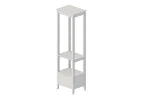 3D Schr&auml;nke und Kommoden - Schrank aus Holz lackiert - Ikea - Idanӓs