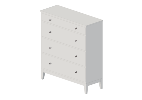 Wardrobes and Cabinets 3D - Chest of drawers in lacquered wood - Ikea - Idanӓs