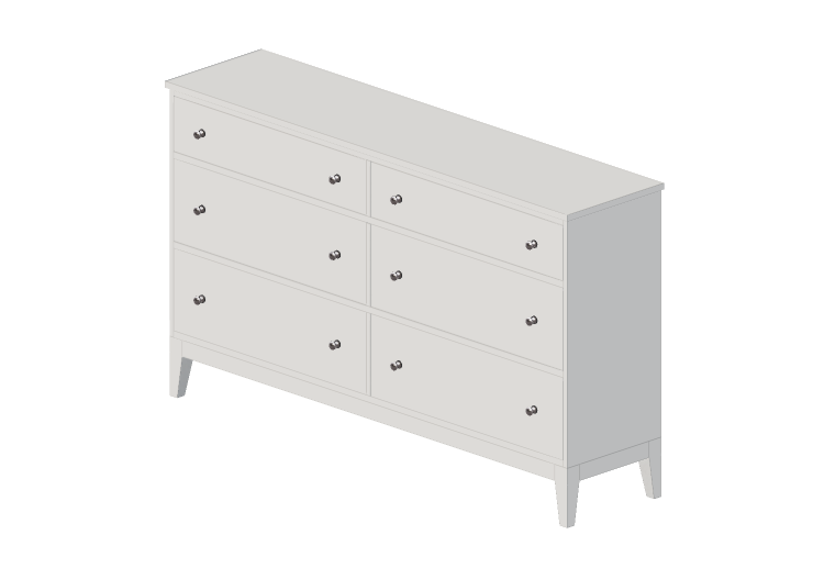 Armadi 3D - Cassettiera in legno laccato - Ikea - Idanӓs -... Armadi 3D - Cassettiera in legno laccato - Ikea - Idanӓs -...