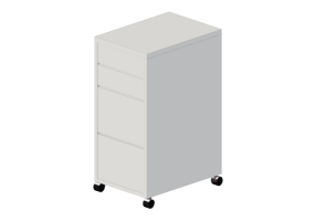 Armarios y C&oacute;modas 3D - C&oacute;moda de madera lacada - Ikea - Micke