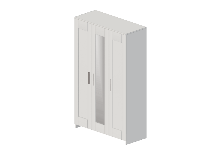 Armários 3D - Armário de madeira envernizada - Ikea -... Armários 3D - Armário de madeira envernizada - Ikea -...