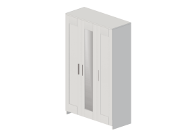Wardrobes and Cabinets 3D - Lacquered wood cabinet - IKEA - Brimnes