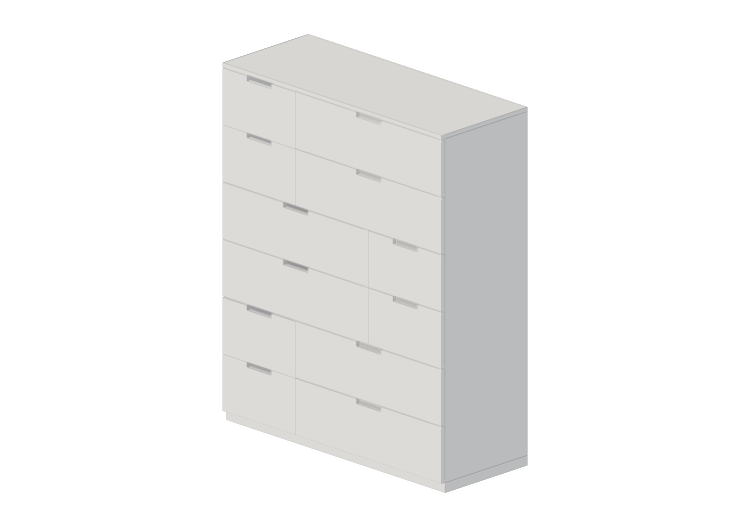 Armoires 3D - Commode en bois laqué - Ikea - Nordli - IKEA Armoires 3D - Commode en bois laqué - Ikea - Nordli - IKEA