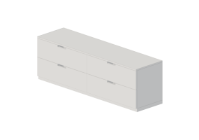3D Schr&auml;nke und Kommoden - Kommode aus lackiertem Holz - Ikea - Nordli