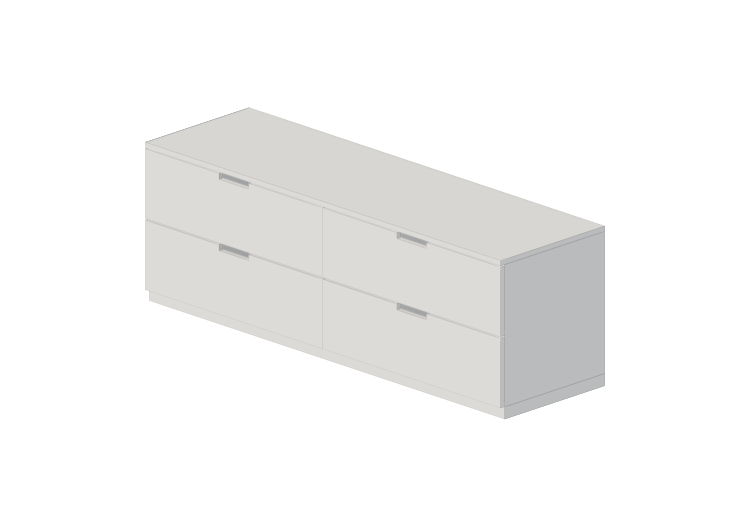 Armadi 3D - Cassettiera in legno laccato - Ikea - Nordli -... Armadi 3D - Cassettiera in legno laccato - Ikea - Nordli -...