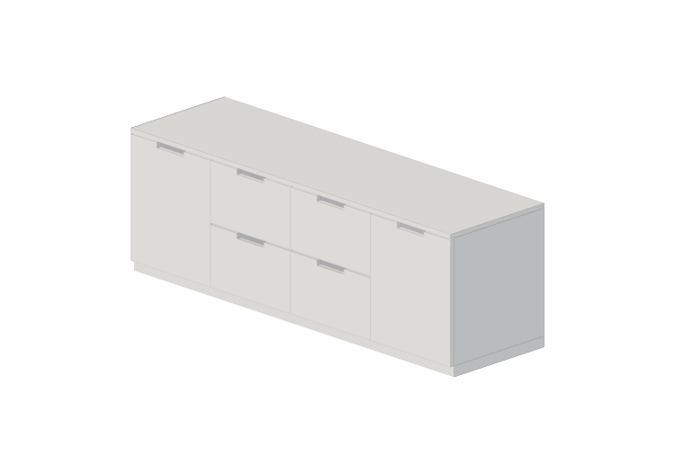 Armários 3D - Cômoda de madeira envernizada - Ikea - Nordli... Armários 3D - Cômoda de madeira envernizada - Ikea - Nordli...