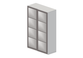 Arm&aacute;rios 3D - Arm&aacute;rio de madeira envernizada - Ikea - Pax - Auli