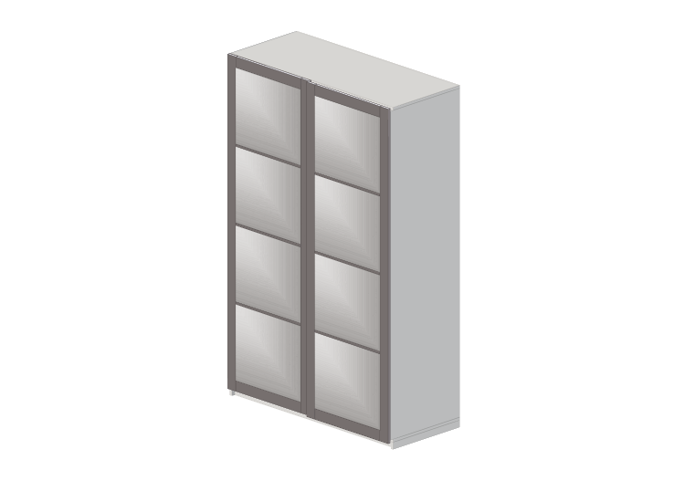 Armários 3D - Armário de madeira envernizada - Ikea - Pax -... Armários 3D - Armário de madeira envernizada - Ikea - Pax -...