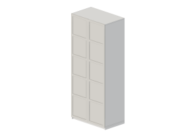 Armoires 3D - Armoire en bois laqué - Ikea - Pax - Bergsbo