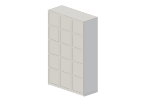 Arm&aacute;rios 3D - Arm&aacute;rio de madeira envernizada - Ikea - Pax - Bergsbo