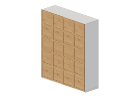 Armoires 3D - Armoire en bois laqué - Ikea - Pax - Bergsbo