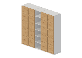 Armadi 3D - Armadio in legno laccato - Ikea - Pax - Bergsbo