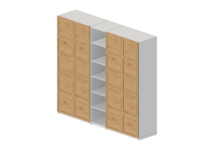 Armarios y Cómodas 3D - Armario de madera lacada - Ikea -... Armarios y Cómodas 3D - Armario de madera lacada - Ikea -...