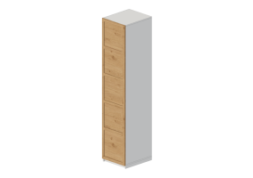 Wardrobes and Cabinets 3D - Lacquered wood cabinet - IKEA - Pax - Bergsbo