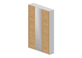 Armadi 3D - Armadio in legno laccato - Ikea - Pax - Bergsbo - Aheim