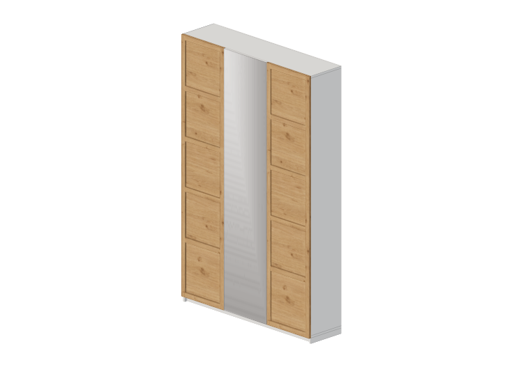Armários 3D - Armário de madeira envernizada - Ikea - Pax -... Armários 3D - Armário de madeira envernizada - Ikea - Pax -...