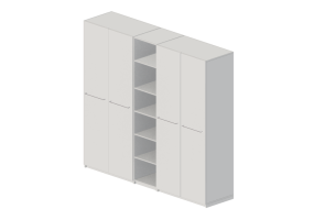 Wardrobes and Cabinets 3D - Lacquered wood cabinet - IKEA - Pax - Auli