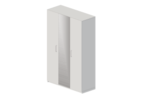 Armoires 3D - Armoire en bois laqu&eacute; - Ikea - Pax - Forsand - Aheim