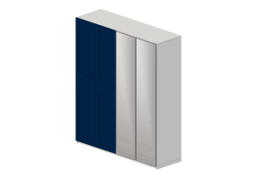 Armadi 3D - Armadio in legno laccato - Ikea - Pax - Grimo - Aheim