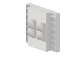 Armoires 3D - Armoire en bois laqu&eacute; - Ikea - Pax - Mehamn - Auli