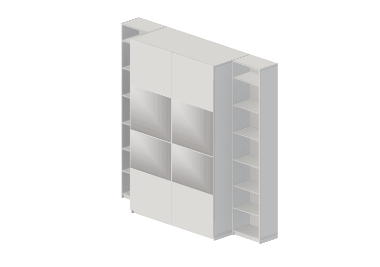 Armoires 3D - Armoire en bois laqué - Ikea - Pax - Mehamn -... Armoires 3D - Armoire en bois laqué - Ikea - Pax - Mehamn -...