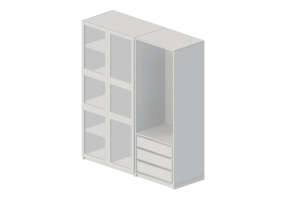 Armadi 3D - Armadio in legno laccato - Ikea - Pax - Tyssedal