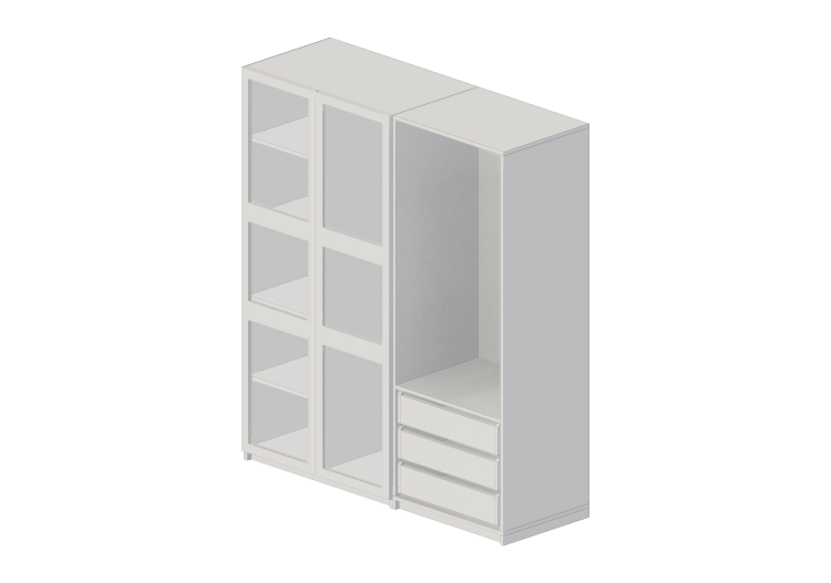 Armadi 3D - Armadio in legno laccato - Ikea - Pax -... Armadi 3D - Armadio in legno laccato - Ikea - Pax -...