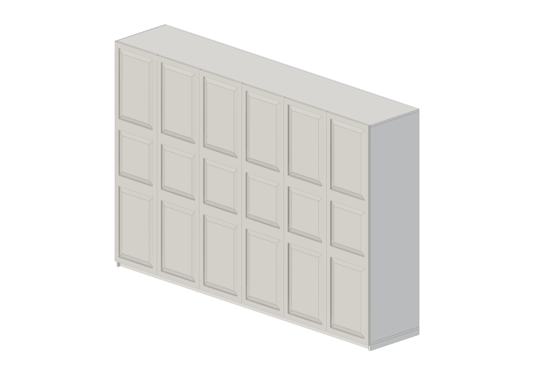 Armarios y Cómodas 3D - Armario de madera lacada - Ikea -... Armarios y Cómodas 3D - Armario de madera lacada - Ikea -...